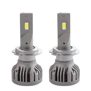 Set 2 LED-uri Auto Techstar® P16, H7, 75w, 10000 Lumeni, 6500K, AUTO, 12-24 Volti, CSP, Canbus, Miez Cupru, Radiator Aluminiu - Img 1