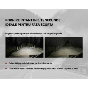 Set 2 LED-Uri Auto Techstar® V8, 9012, 120W, 12-24V, 15000 Lumeni, 6000K, Unghi Fascicul 360°, CSP 3570, Canbus, Radiator Aluminiu, Racire Cooling Tech, Argintiu - Img 10