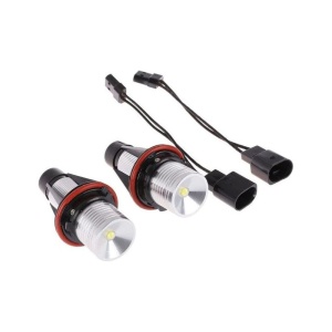 Set 2 LED-uri Marker Techstar® Angel Eyes, 5W, BMW E39,E61,E63,E65,X5, 6500K, Aluminiu - Img 2
