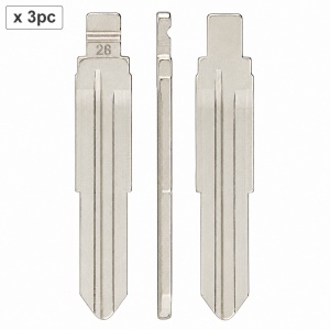 Set 3 lame cheie auto 28# HY16 stanga pentru Hyundai si Kia