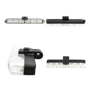 Set 4x6 Lumini LED Tip Stroboscop De Avertizare Flash Rosu si Albastru Alimentare 12V - Img 6