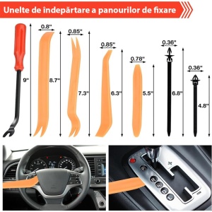 Set leviere si scule extragere clipsuri fixare auto