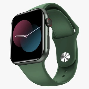 Smartwatch Techstar® HW18, Ecran Touch HD 1.6 inch, Bluetooth 5.2, Senzor Tensiune, Puls, Oximetru, 2 Bratari, Silicon și Textil, Verde - Img 3