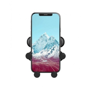 Suport auto Telefon tip Gravity, Prindere in 5 Puncte, Fara Magnet, Metalic, Negru - Img 4