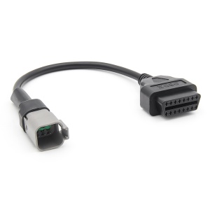 Adaptor OBD2 la 6 pini, cablu rulat pentru depozitare usoara, off-road CAN/K-Line