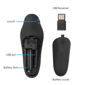 Telecomanda Wireless Techstar pentru Prezentare, cu pointer Laser, Butoane SlideShow, USB - Img 9