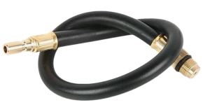 Furtun flexibil 45 cm pentru tester compresie, cu cuplă rapidă și niplu filet