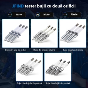 Pasi utilizare tester bujii JFIND B0198-1 ilustrati