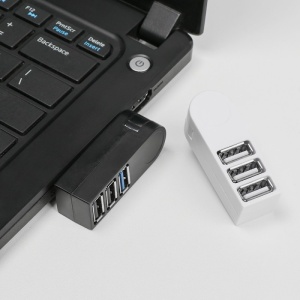 Hub USB Techstar compact cu carcasa metalica si mufa USB Type-C