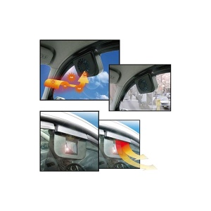 Ventilator Auto cu Incarcare Energie Solara pentru Geam Automobil, cu Prindere de Cauciuc - Img 6