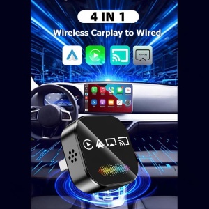 Adaptor Techstar pentru conectare wireless CarPlay si Android Auto la sistemul multimedia al masinii