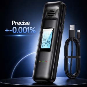 Alcooltest digital Techstar compact cu ecran LCD si design portabil
