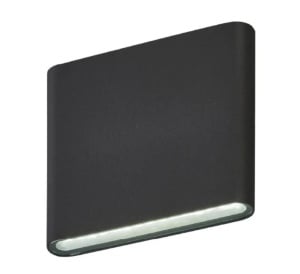 Aplica Exterior Techstar® LED Light C30, Putere 6W, A+, Rezistenta la Apa si Praf, Alb Rece, 6500K, Aluminiu, Negru