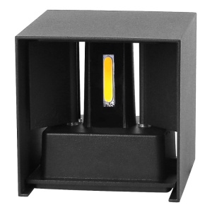 lampa led perete negru patrat lumina neutra techstar
