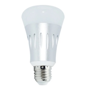 Bec LED RGB inteligent Techstar® 3106, Wifi 2.4GHz, E27, 7W, 600 lm, APP Tuya smart Life, compatibil Google Home si Amazon Alexa, Sistem Android/iOS, Alb - Img 1