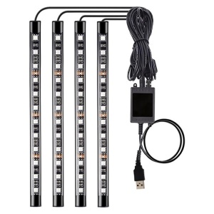 Benzi Led Auto Techstar®, MultiColore, RGB, 12 Leduri x 4 Benzi, Control Aplicatie, Bluetooth, Android - Img 8