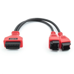cablu adaptor techstar obd2 12 pini la 8 pini vedere frontala