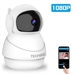 Camera Supraveghere IP Techstar® IC40, Hotspot Wireless, Night Vision, IR-CUT, Detectare Miscare, Salvare Inregistrari pe MicroSD Card sau Cloud, Rotire Orizontal si Vertical, Conexiune Hotspot Wireless, FullHD 1080P 2MP - Img 8