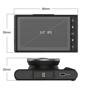 Camera Video Auto DVR Techstar® H3 Pro Ultra HD 4K, Procesor 96660, Display 3" IPS, GPS Logger, WiFi Android & iOS - Img 8