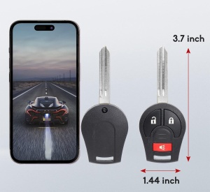 carcasa cheie auto programabila cu 2+1 butoane si lama, pentru nissan pathfinder si murano
