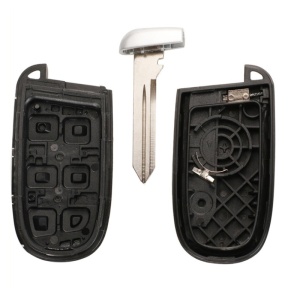Carcasa cheie auto Techstar Chrysler Dodge Jeep Fiat 4 butoane interior si lama prezentare set