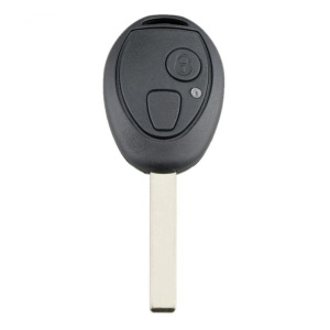Carcasa cheie auto 2 butoane HU92 Land Rover Rover Mini Cooper BMW Z3 Z4 X3 X5 e46 e39 vedere spate rotunda fara lamela