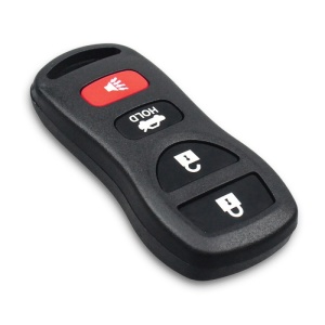 Cheie auto goala Techstar Nissan Frontier, 350Z, Pathfinder, Altima, 4 butoane, design negru si rosu