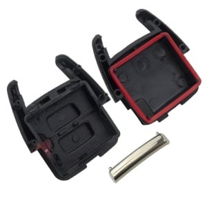 Carcasa cheie auto 2 butoane Opel Vauxhall cu interior vizibil si accesorii incluse