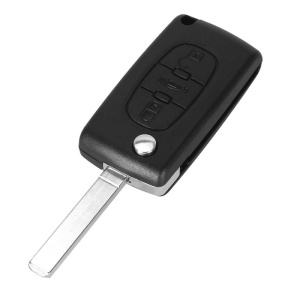 Cheie auto Peugeot Citroen cu lama metalica VA2 si 3 butoane