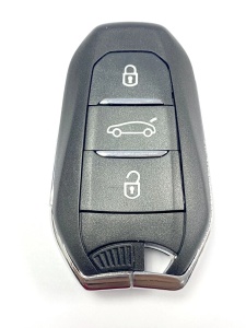 Telecomanda Citroen gri cu butoane desenate