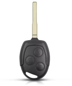 Carcasa cheie auto Techstar HU101 3 butoane compatibila Ford - vedere frontala (cheie completa)