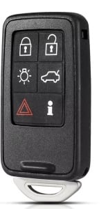 Carcasa neagra cheie Volvo 6 butoane replacement