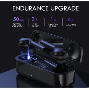 Casti Techstar® TWS TW08, Wireless si Bluetooth V5.0, Waterproof, Negru, HiFi, Anynet - Img 4