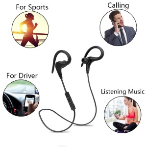 Casti Wireless Techstar® BT200, Bluetooth 4.1 ,HD Audio, Rezistente la Transpiratie, Comenzi pe Fir, Negru - Img 5