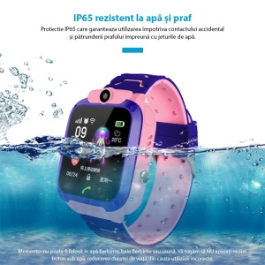 Ceas Smartwatch Pentru Copii Techstar® SW70-Q12 Lite, 1.44 Inch, Cu Functie Telefon SIM, Monitorizare, Apelare SOS, Camera, Roz - Img 5