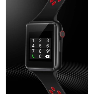 Ceas Smartwatch Techstar® C5, 1.54inch IPS LCD, Bluetooth 3.0 + EDR, Cartela SIM, MicroSD, Monitorizare Somn, Alerte Sedentarism, Rosu - Img 3