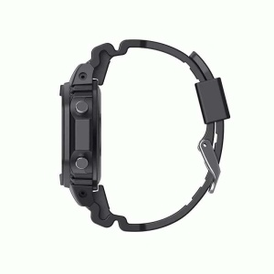Ceas Smartwatch Techstar® i2, 0.96 inch LCD, Bluetooth 4.0, Monitorizare Puls, Tensiune, Somn, Alerte Sedentarism, Hidratare, Negru - Img 3