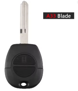 Cheie auto completa cu telecomanda Techstar compatibila cu Nissan Almera Almera Tino Micra Navara Primera Serena Terrano Vanette X-Trail 2 butoane 433MHz P N 28268-8H700 lama A33