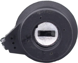 Cilindru contact vedere fata cu fanta cheie, capac negru, pentru Audi A1 A3 A4 TT Q3 si VW Golf Jetta Passat