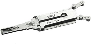 Decodor Lishi TOY48 v3 detaliu lama si profil cheie, pentru deblocare yala