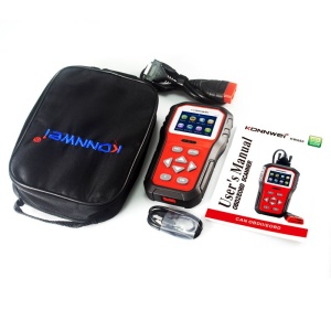 Set diagnoza KONNWEI KW860 rosu cu husa de protectie si accesorii