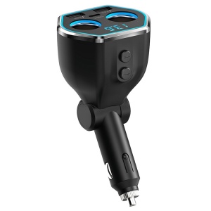 Incarcator Auto Techstar® A21C, Dual USB, Fast Charging, 2 Prize, USB Type C, Compact, Iluminare Ambientala - Img 10