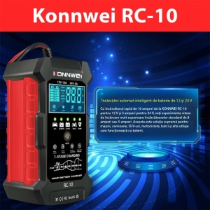 Ambalaj produs incarcator auto Konnwei RC-10 multifunctional