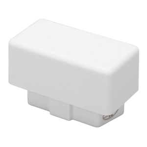 Mini interfata ELM327 v1.5 OBD2 Torque alb vedere oblica