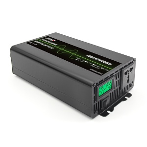 Invertor auto JFIND JF02 1000W cu afisaj LCD si mufe universale