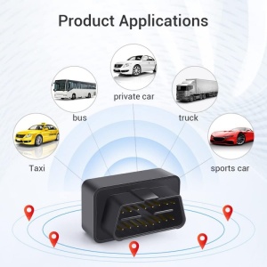 Localizator Auto OBD Techstar® Tracker J64, Localizare si Urmarire GPS, SIM, Reta 4G, 12-36V, Plu&Play, Negru - Img 5
