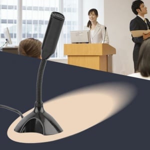 Microfon Techstar de birou pe masa, utilizare in mediu office