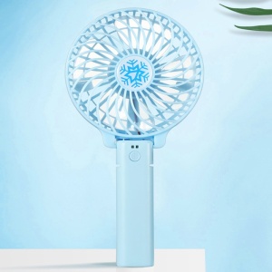 Mini Ventilator Techstar®, Alimentare USB si Acumulator 18650, 3 Viteze, 4.5W, Albastru - Img 5