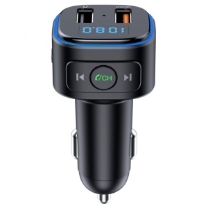 Modulator FM Techstar® T46Q, Wireless, Bluetooth 5.0, Quick Charge 3.0, Microfon Integrat, Ambient Light - Img 5