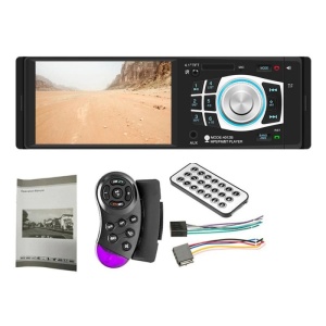 MP5 Player Techstar® 4012, 1DIN, Camera Marsarier, Ecran HD 4.1", Comenzi Volan, Telecomanda, Bluetooth 4.2 - Img 1